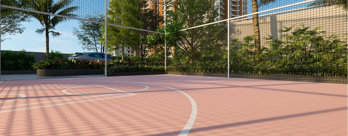 Mangalam Highrise Moshi Basketball Court Image