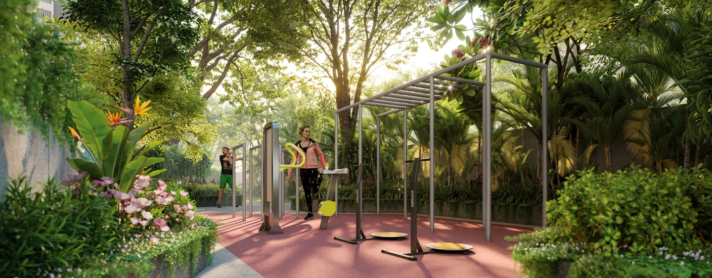 Mangalam Codename Highrise Exercise Yard Area Image
